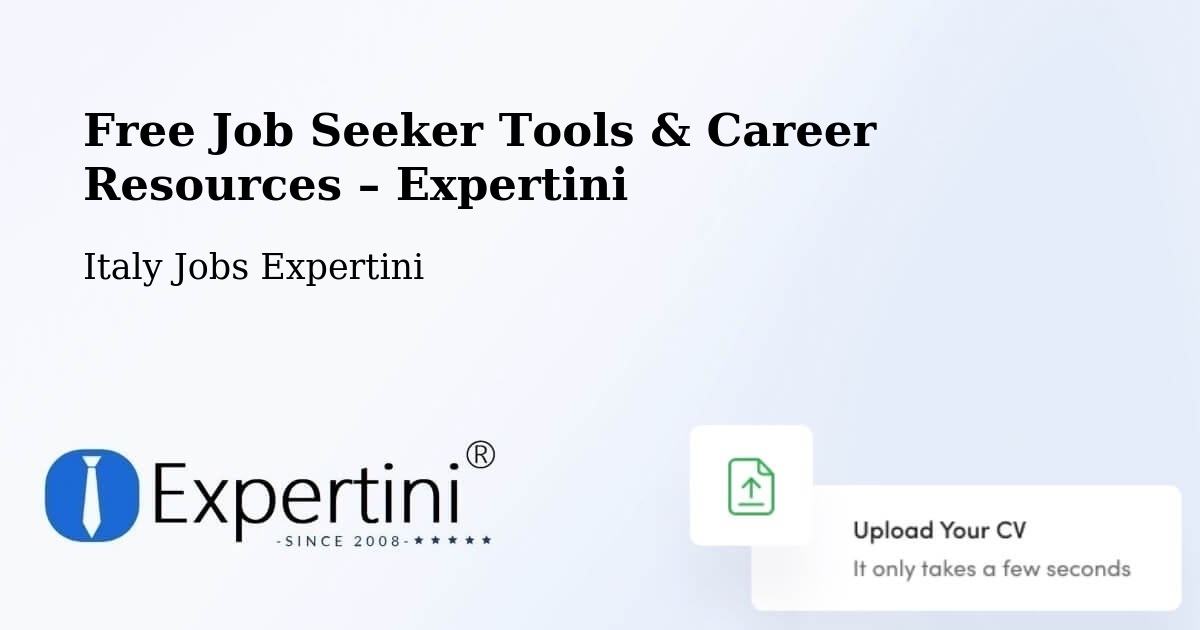 Free Job Seeker Tools & Career Resources – Venice - Venice, Italy Jobs Expertini